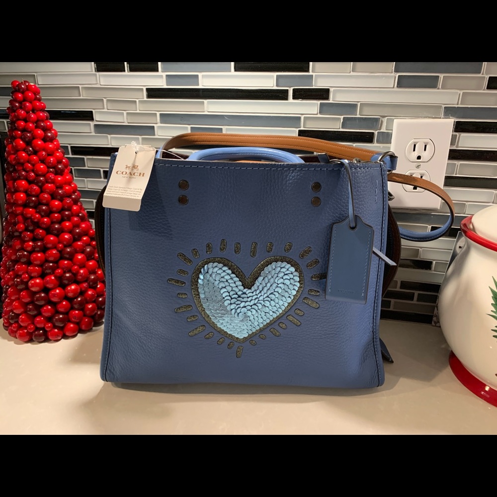 Blue Coach Keith Haring Purse BRAND NEW with TAGS!